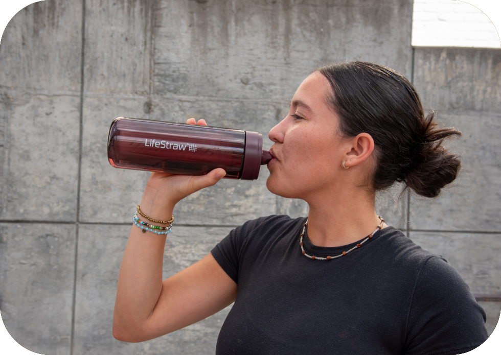 Butelka LifeStraw Merlot Me Away - zbliżenie